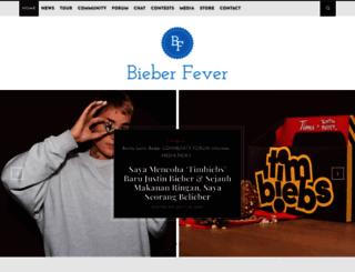bieberfever.com screenshot