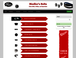 biedlers-belts.com screenshot