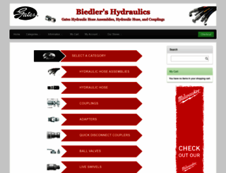 biedlers-hydraulics.com screenshot