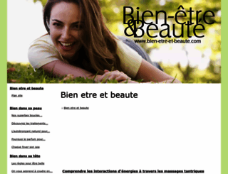 bien-etre-et-beaute.com screenshot