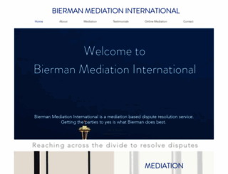 biermanmediation.com screenshot