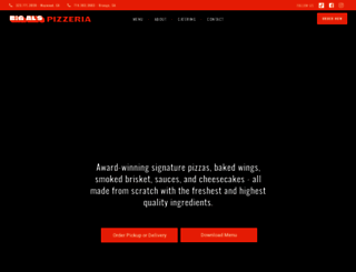 bigalspizzeria.com screenshot