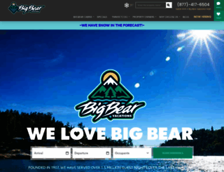 bigbearvacations.com screenshot