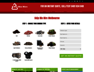 bigbinhire.com.au screenshot
