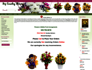 bigcountryflowers.com screenshot