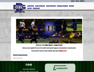 bigdfun.leagueapps.com screenshot