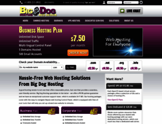 bigdog-hosting.com screenshot