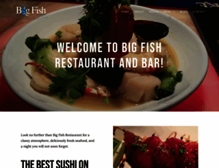 bigfishrestaurantbar.com screenshot