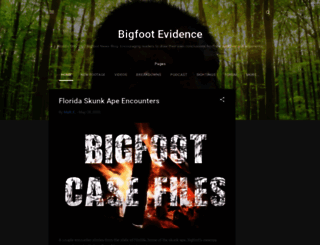 bigfootevidence.blogspot.com screenshot