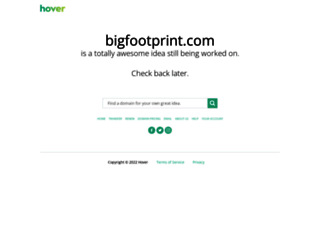 bigfootprint.com screenshot