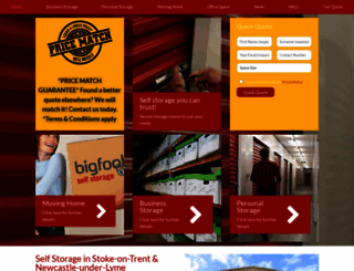 bigfootstorage.com screenshot