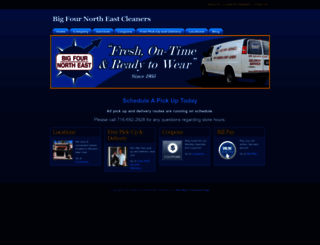 bigfourcleaners.net screenshot