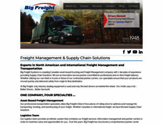 bigfreight.com screenshot