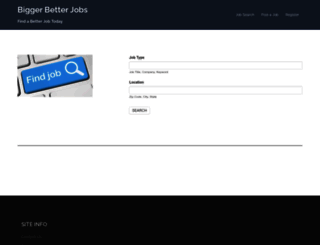 biggerbetterjobs.com screenshot