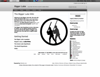 biggerluke.wikidot.com screenshot