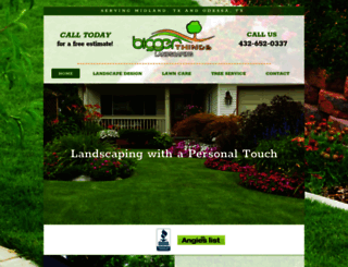 biggerthingslandscaping.net screenshot