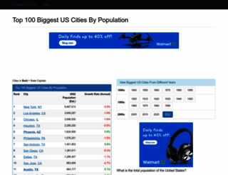biggestuscities.com screenshot
