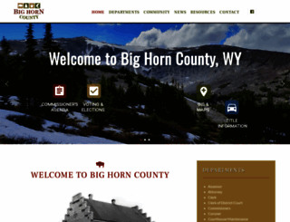 bighorncountywy.gov screenshot