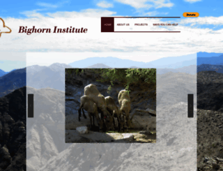 bighorninstitute.org screenshot
