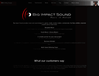 bigimpactsound.com screenshot