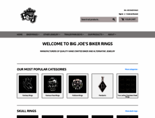 bigjoesbikerrings.com screenshot