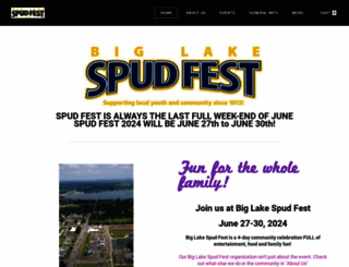 biglakespudfest.com screenshot