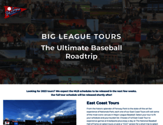 bigleaguetours.com screenshot