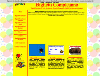 biglietticompleanno.com screenshot