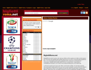 bigliettiroma.net screenshot