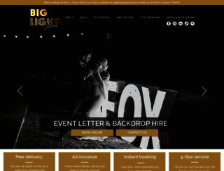 biglightletters.com.au screenshot