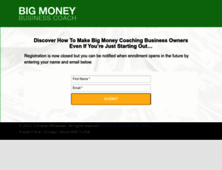bigmoneybusinesscoach.com screenshot