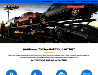 bigskyautotransport.com screenshot