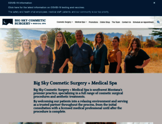 bigskycosmeticsurgery.com screenshot