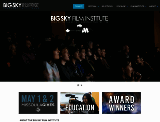 bigskyfilmfest.org screenshot