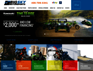bigskymotorsports.com screenshot