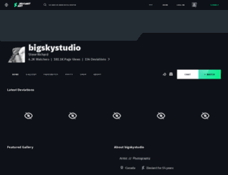 bigskystudio.deviantart.com screenshot