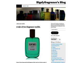 bigslyfragrance.wordpress.com screenshot