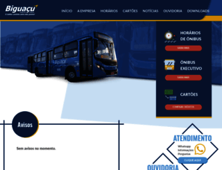 biguacutransportes.com.br screenshot
