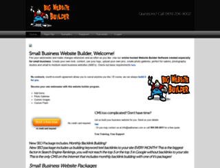 bigwebsitebuilder.com screenshot
