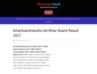 biharboard.nicresults.in screenshot