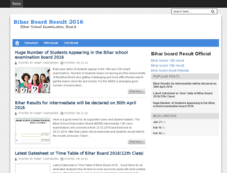 biharboardresult2016.com screenshot