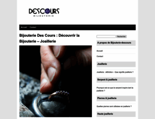 bijouterie-descours.com screenshot