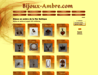 bijoux-ambre.com screenshot