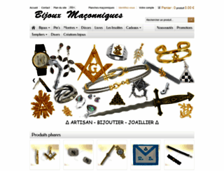 bijouxmaconniques.com screenshot