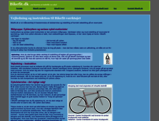 bikefit.dk screenshot