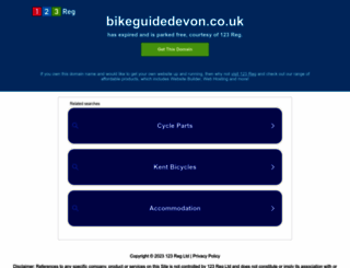 bikeguidedevon.co.uk screenshot