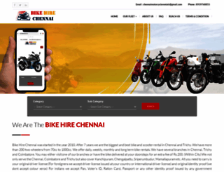 bikehirechennai.com screenshot