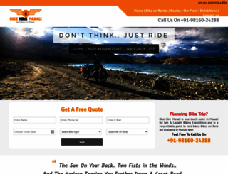 bikehiremanali.com screenshot