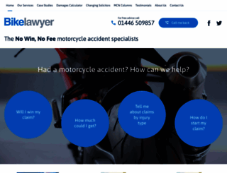 bikelawyer.co.uk screenshot