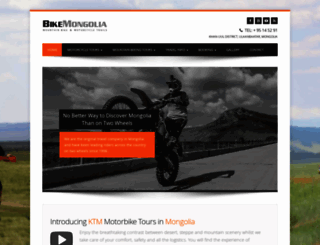 bikemongolia.com screenshot